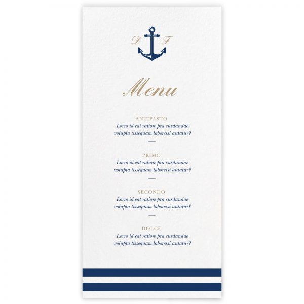 Menu ricevimento Grace