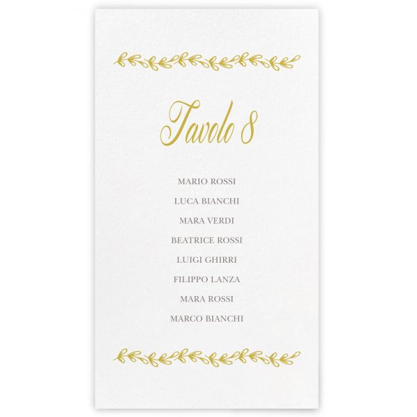 Set cartoncini tableau de mariage Willow