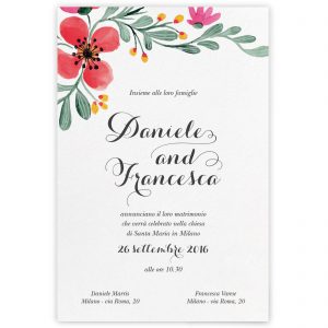 Partecipazione di matrimonio Giselle